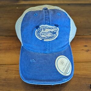 Top Of The World Florida‎ Gators Hat Cap Womans Adjustable Distressed Blue New